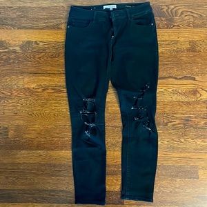 DL1961 Distressed Black Jeans - Emma